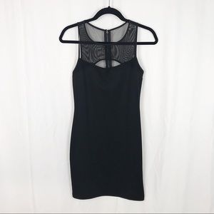 Forever 21 black MeshBody Con  Dress